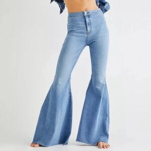 We The Free Light Blue Flare Jeans